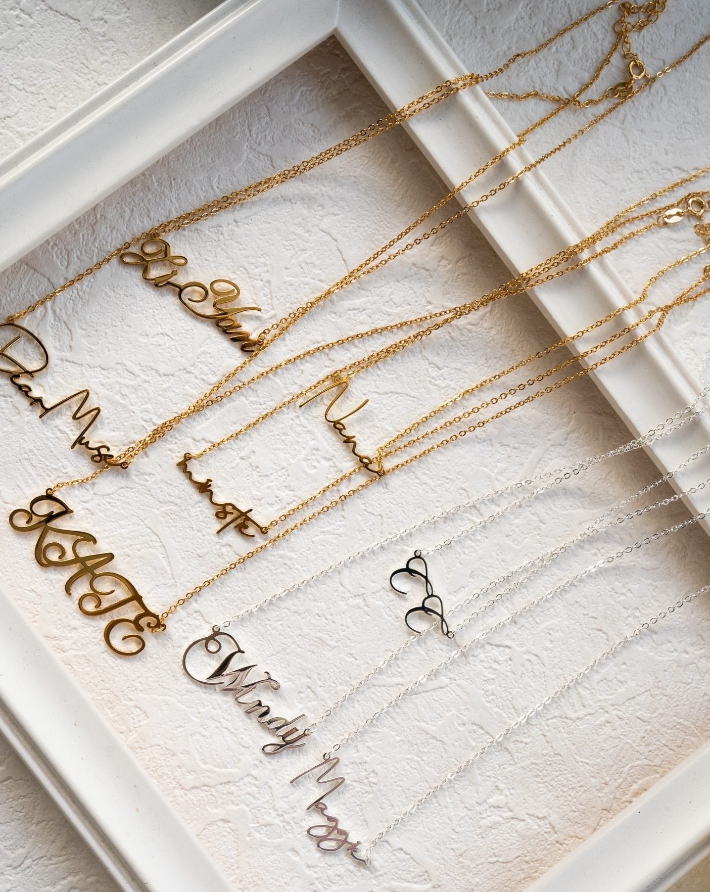 Personalized Custom Letter Silver Necklace
