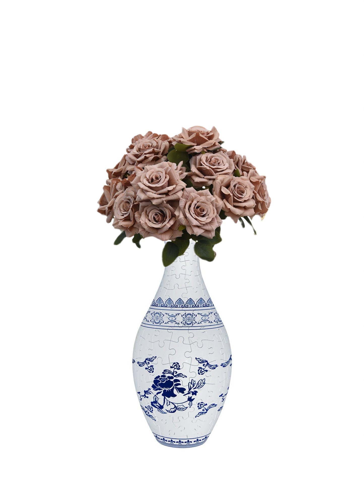 Build-A-Bloom™ 3D Puzzle Vase – DIY Art + Free Faux Flowers You Can Choose