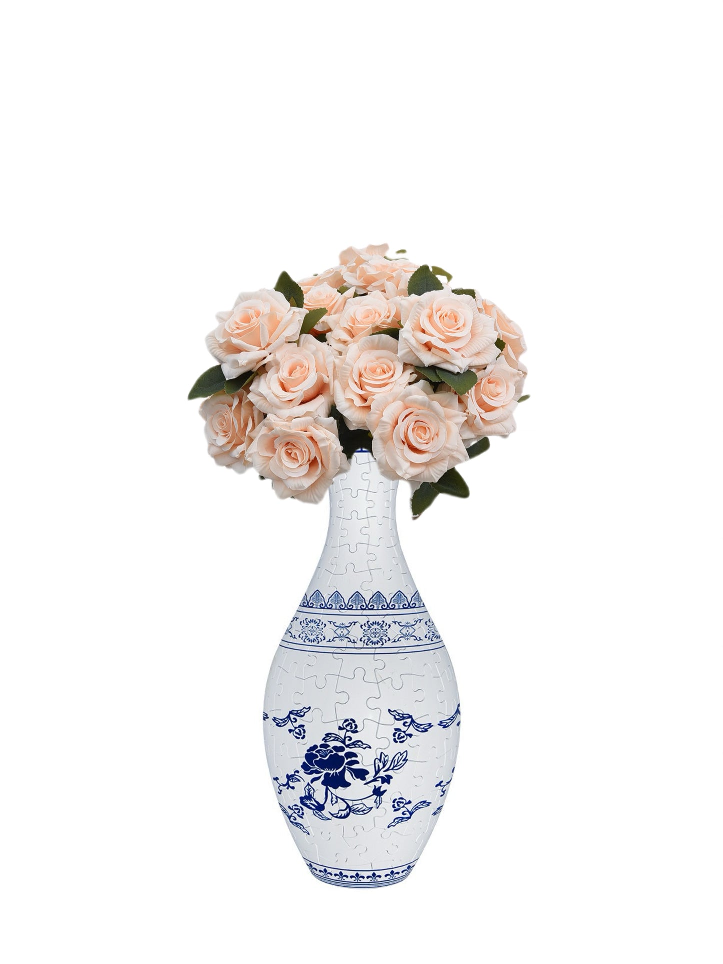 Build-A-Bloom™ 3D Puzzle Vase – DIY Art + Free Faux Flowers You Can Choose