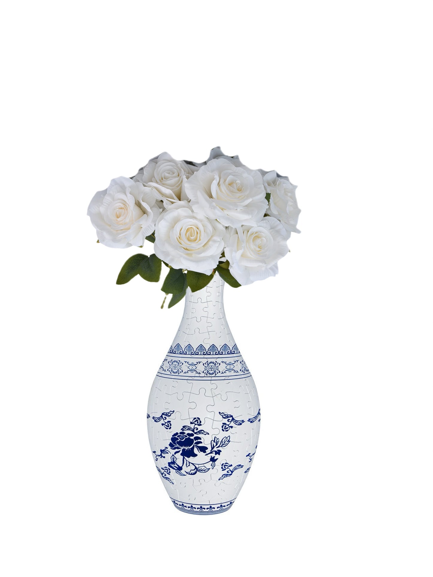 Build-A-Bloom™ 3D Puzzle Vase – DIY Art + Free Faux Flowers You Can Choose