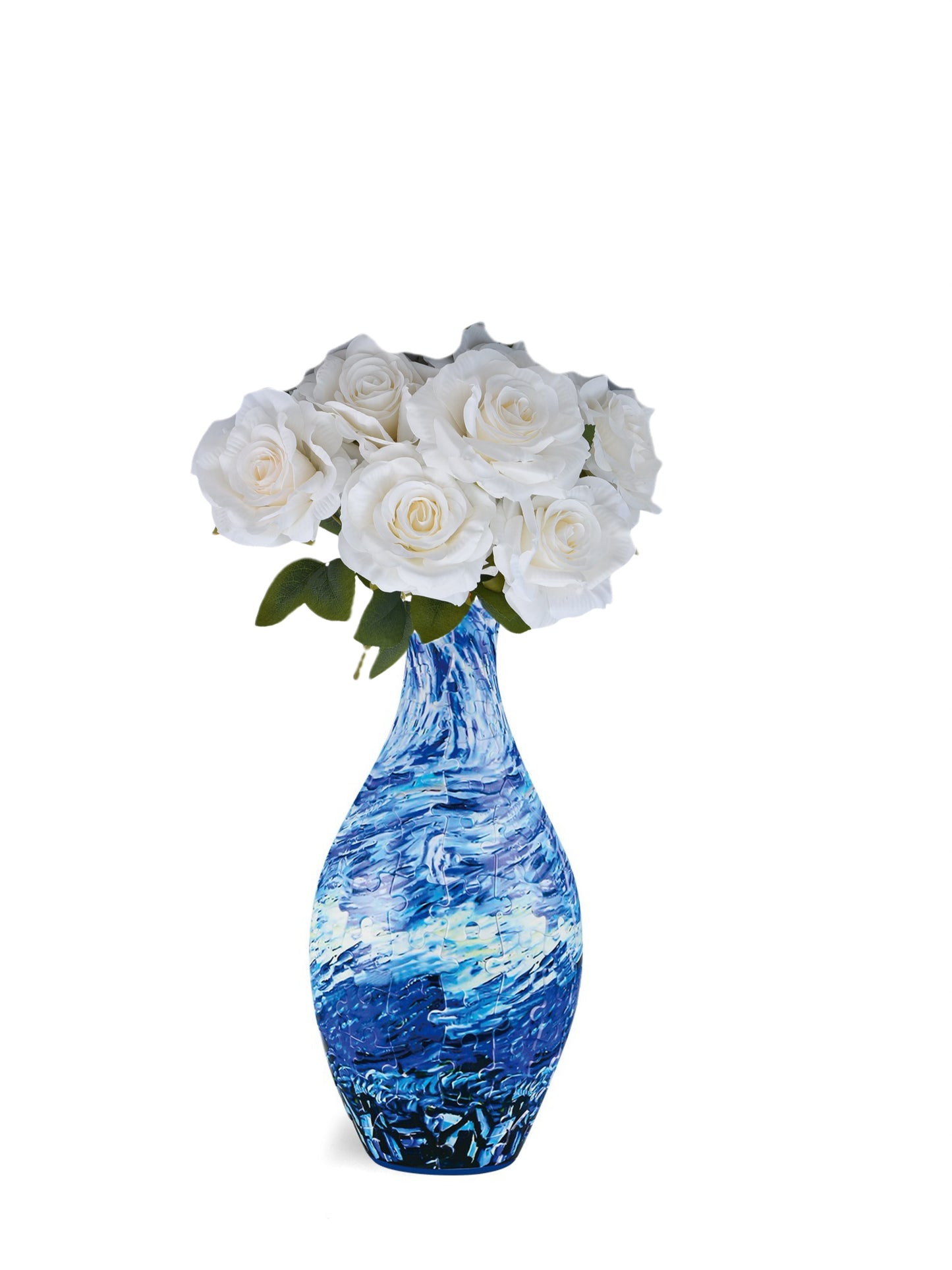 Build-A-Bloom™ 3D Puzzle Vase – DIY Art + Free Faux Flowers You Can Choose