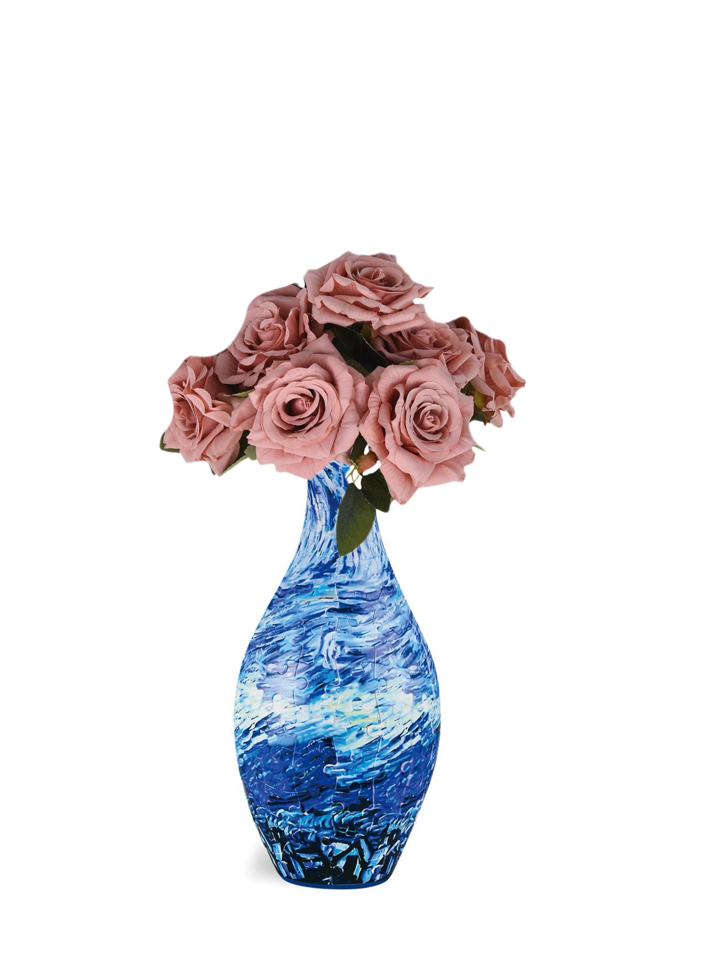 Build-A-Bloom™ 3D Puzzle Vase – DIY Art + Free Faux Flowers You Can Choose