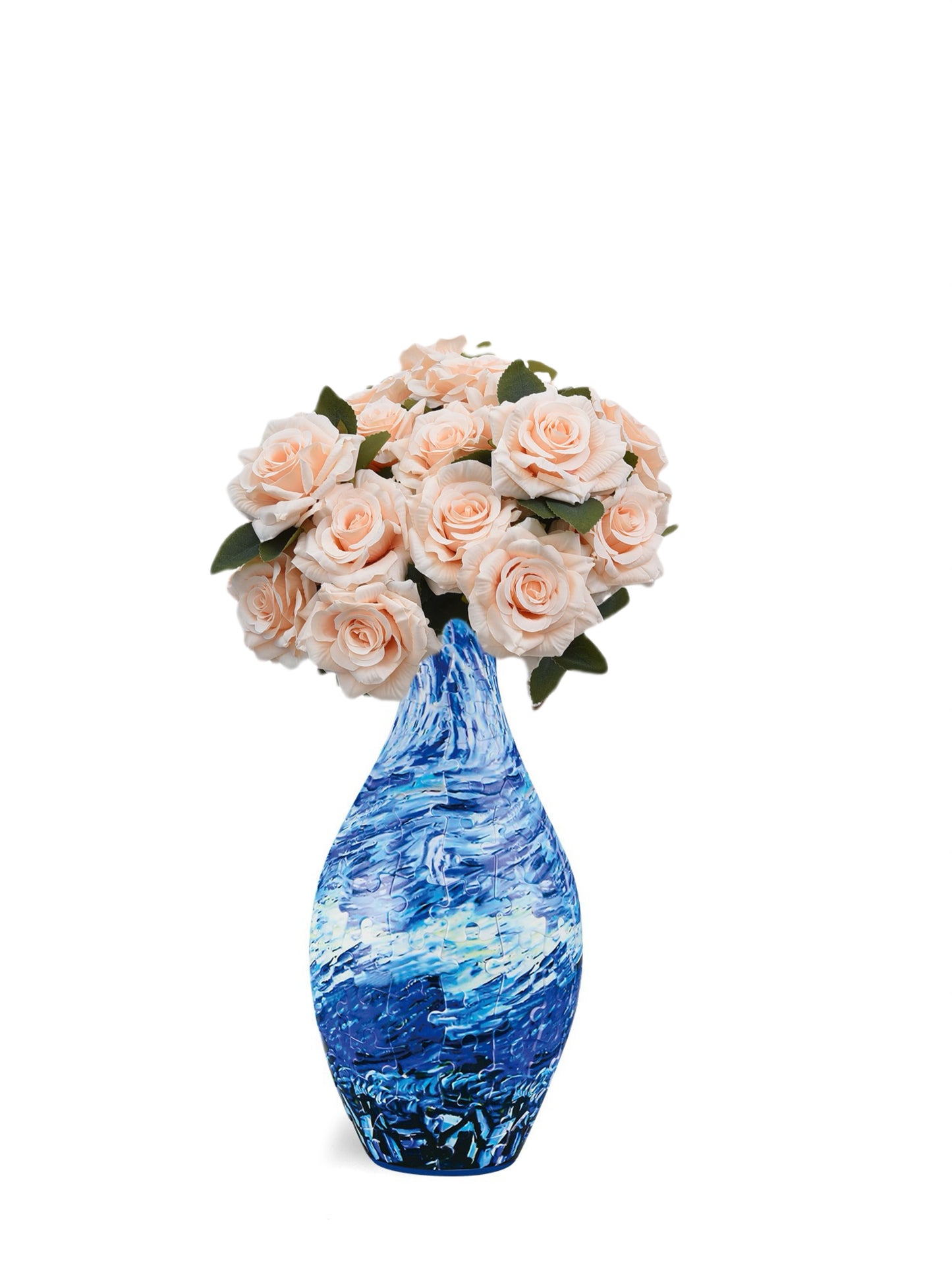 Build-A-Bloom™ 3D Puzzle Vase – DIY Art + Free Faux Flowers You Can Choose