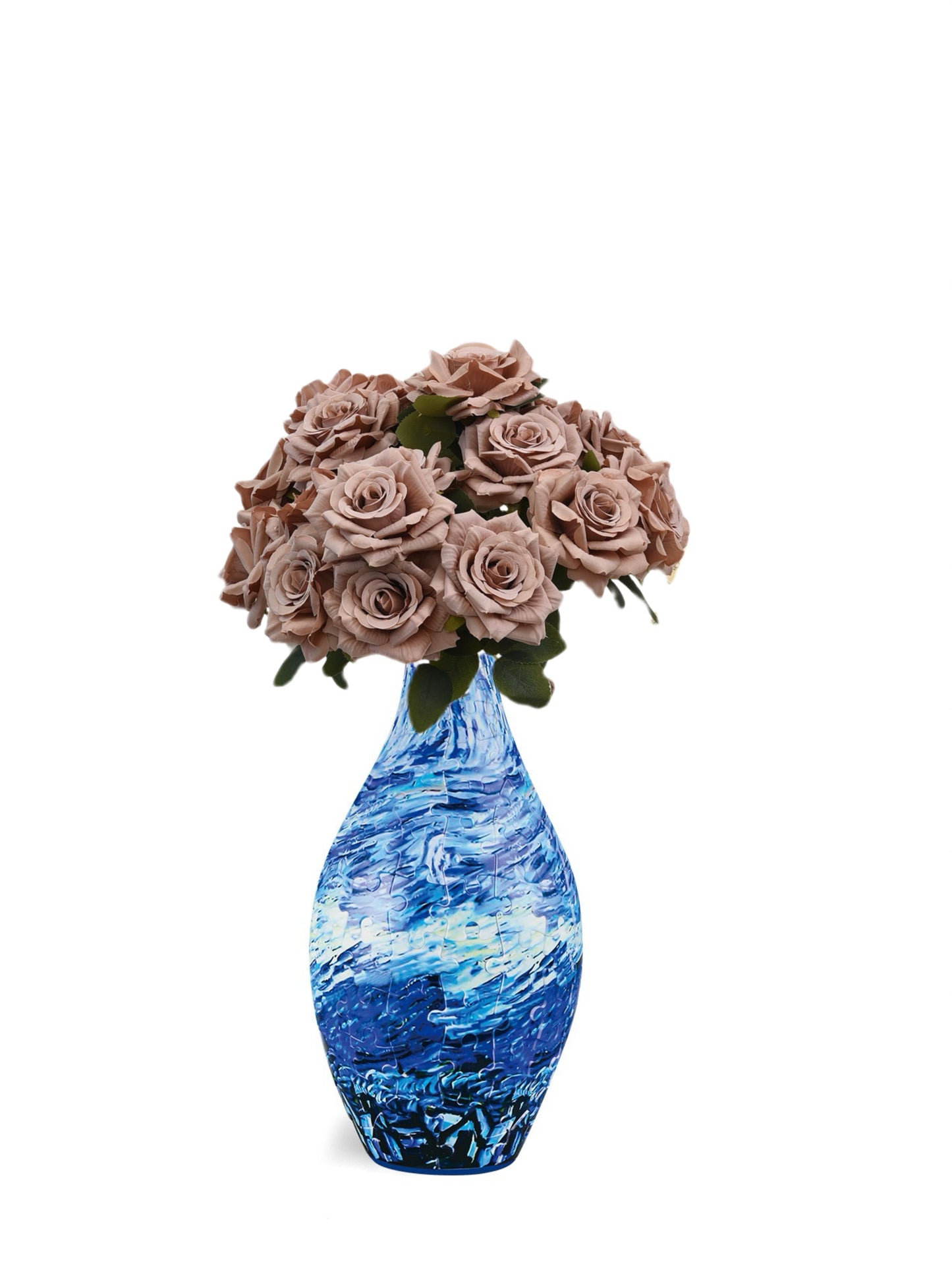 Build-A-Bloom™ 3D Puzzle Vase – DIY Art + Free Faux Flowers You Can Choose