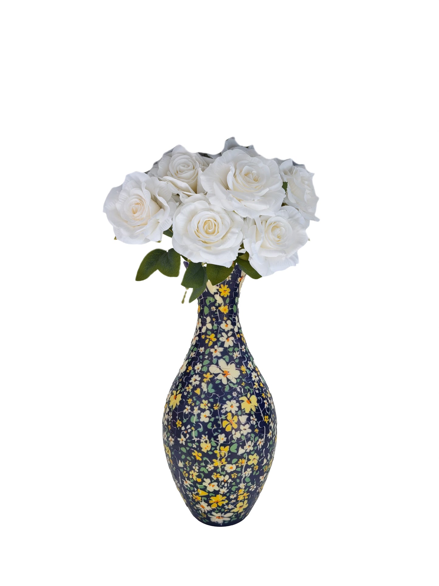 Build-A-Bloom™ 3D Puzzle Vase – DIY Art + Free Faux Flowers You Can Choose