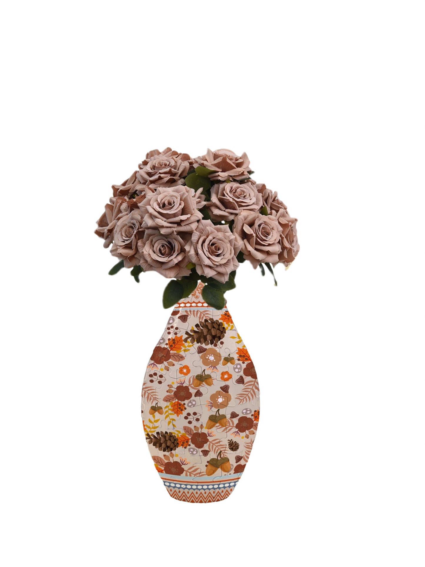 Build-A-Bloom™ 3D Puzzle Vase – DIY Art + Free Faux Flowers You Can Choose