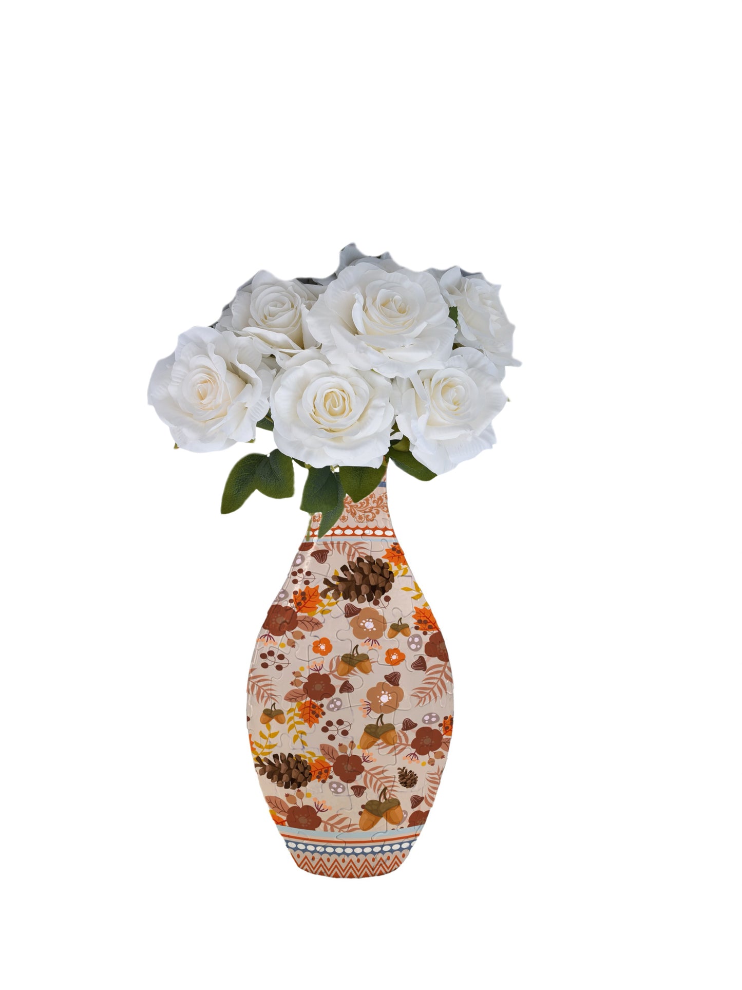 Build-A-Bloom™ 3D Puzzle Vase – DIY Art + Free Faux Flowers You Can Choose