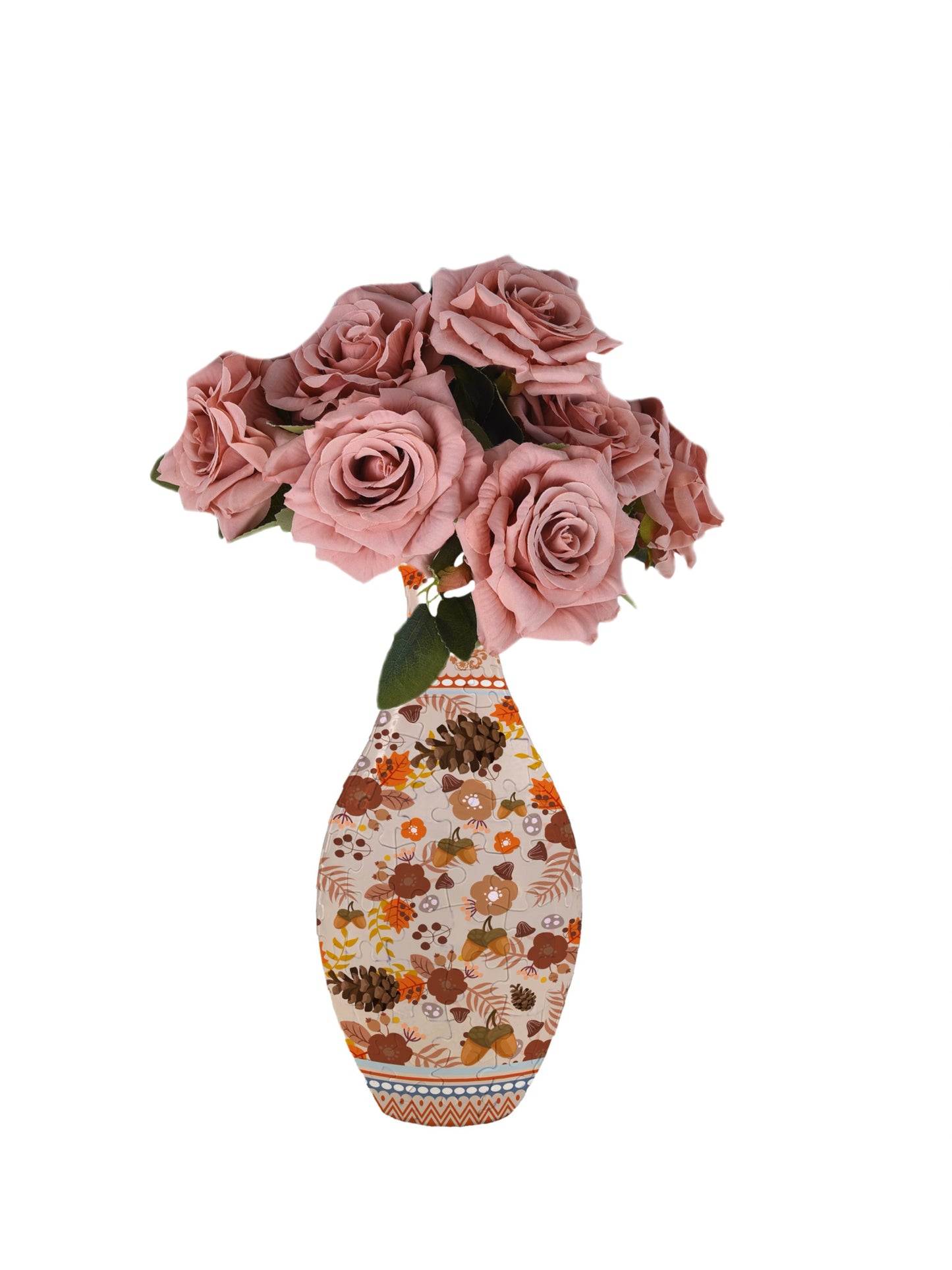 Build-A-Bloom™ 3D Puzzle Vase – DIY Art + Free Faux Flowers You Can Choose