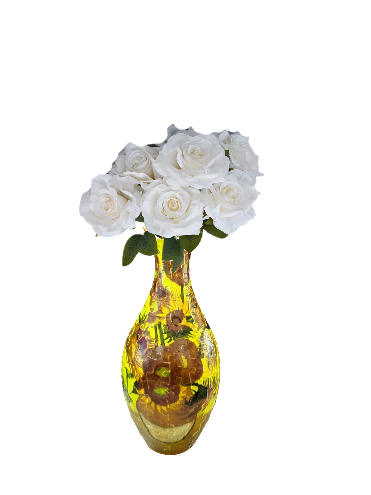 Build-A-Bloom™ 3D Puzzle Vase – DIY Art + Free Faux Flowers You Can Choose