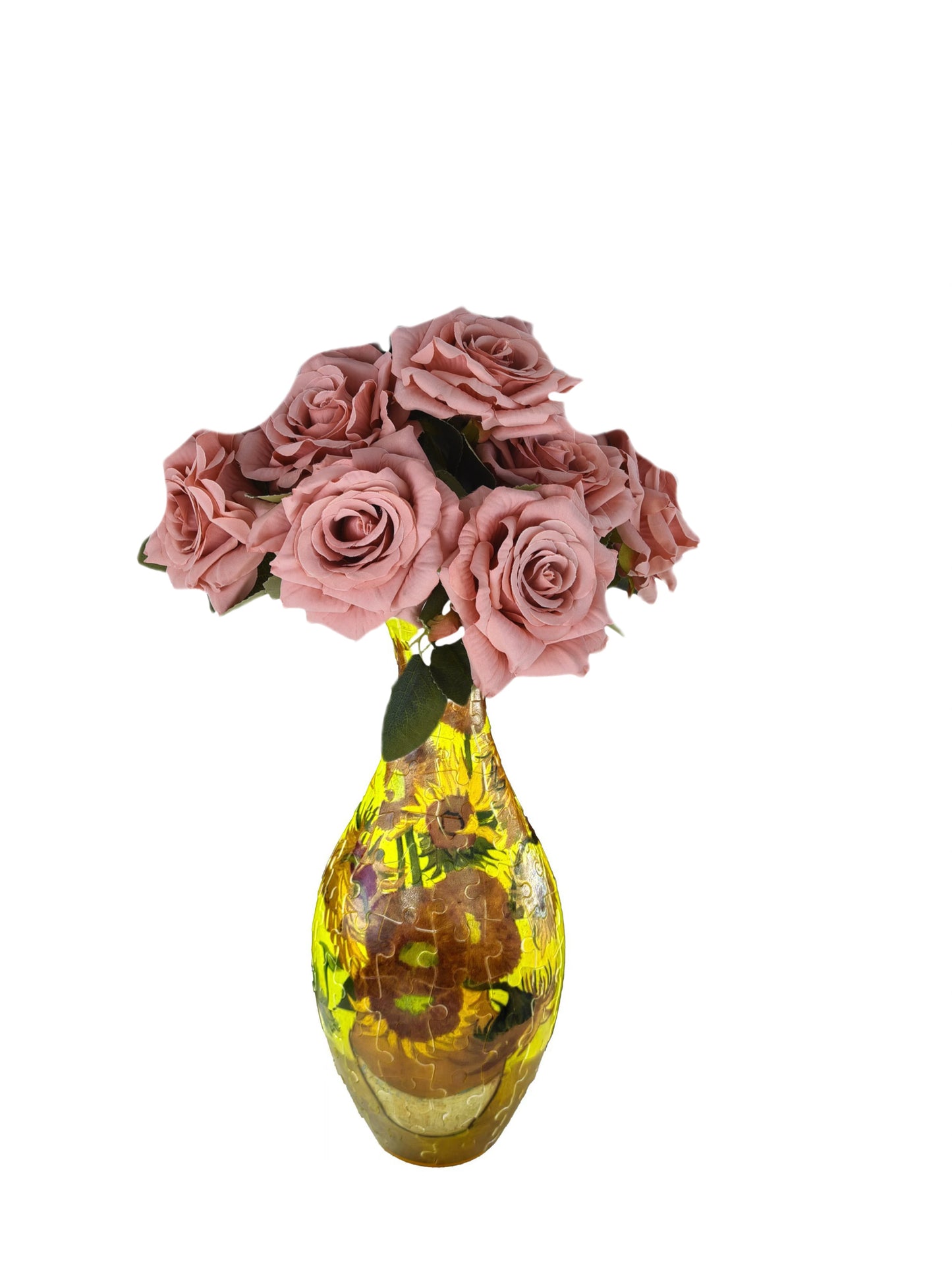 Build-A-Bloom™ 3D Puzzle Vase – DIY Art + Free Faux Flowers You Can Choose