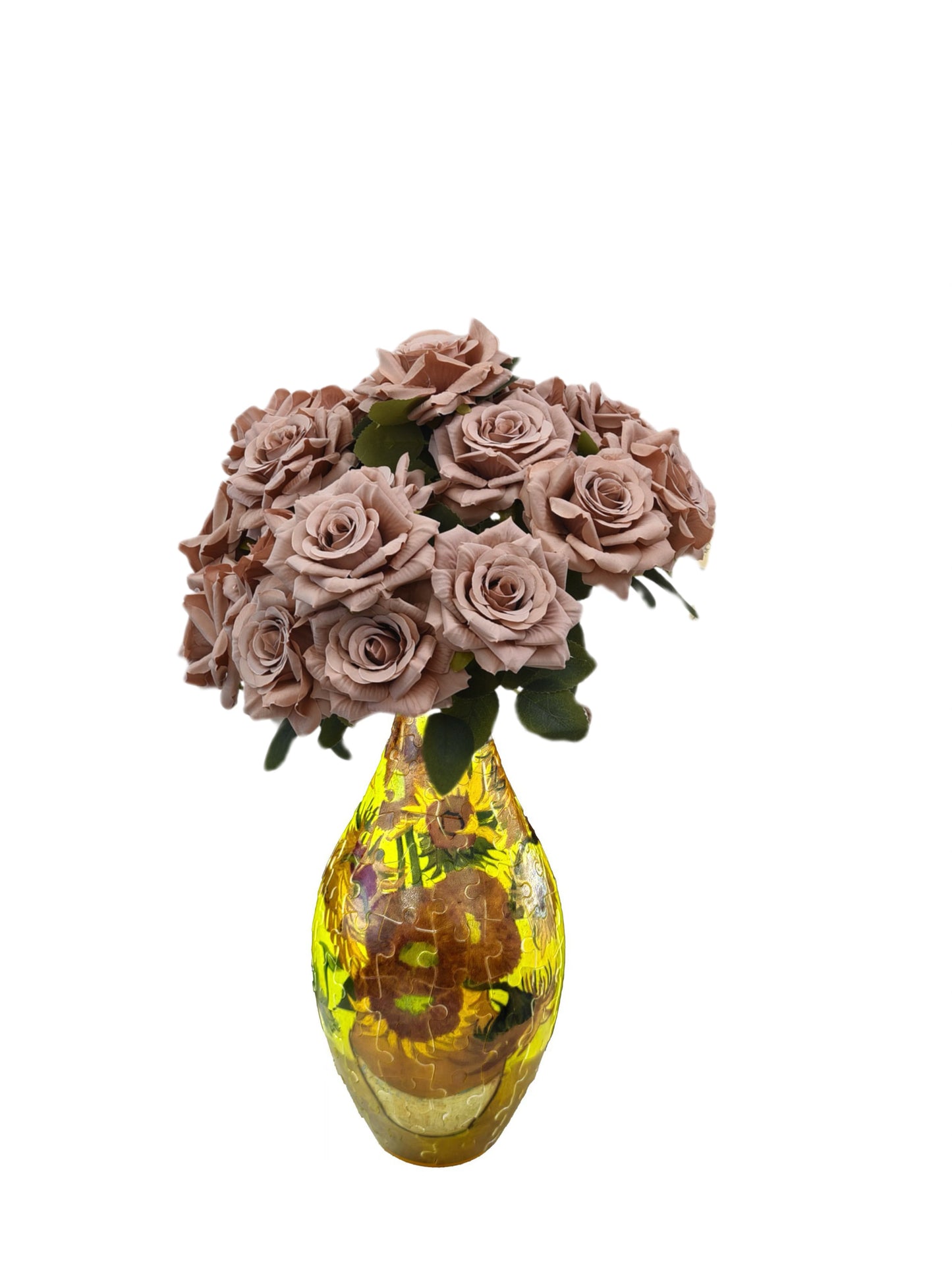 Build-A-Bloom™ 3D Puzzle Vase – DIY Art + Free Faux Flowers You Can Choose