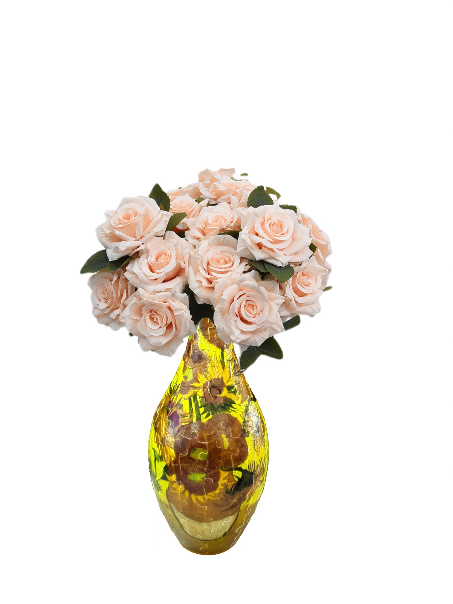 Build-A-Bloom™ 3D Puzzle Vase – DIY Art + Free Faux Flowers You Can Choose