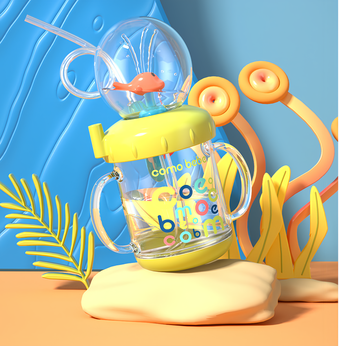 Whale Fountain Cup|The Cup That Makes Kids Love Drinking Water