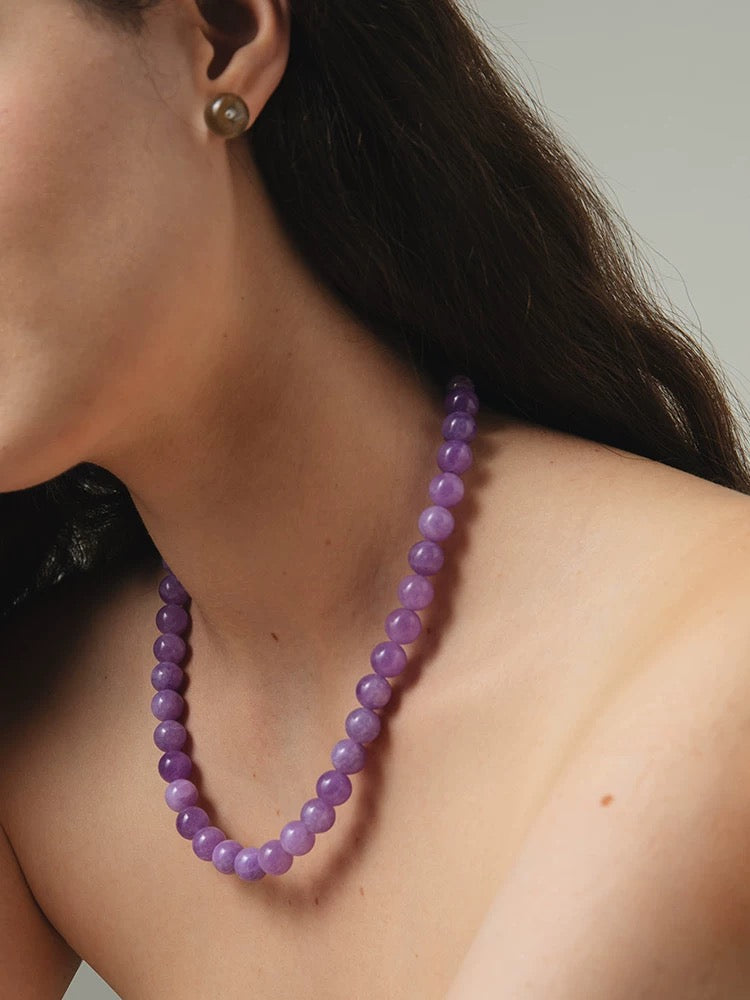 Amethyst Bliss: Sweet Grape Wine Necklace