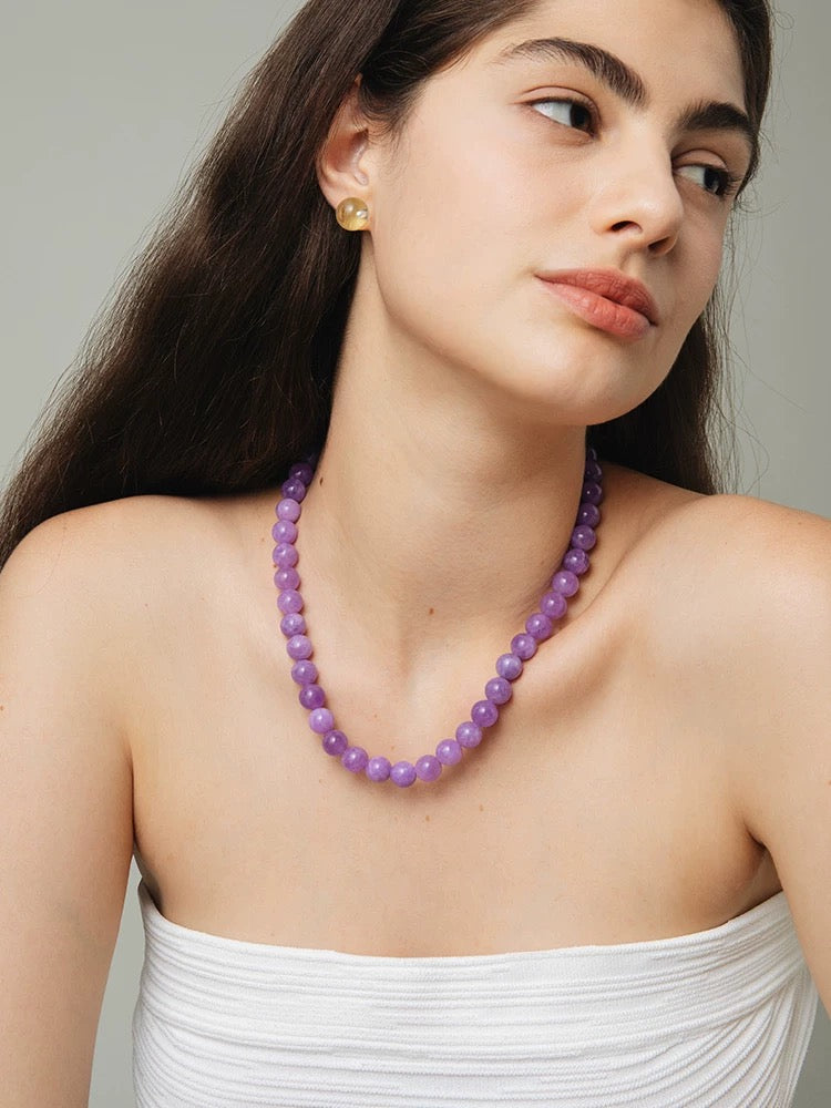 Amethyst Bliss: Sweet Grape Wine Necklace