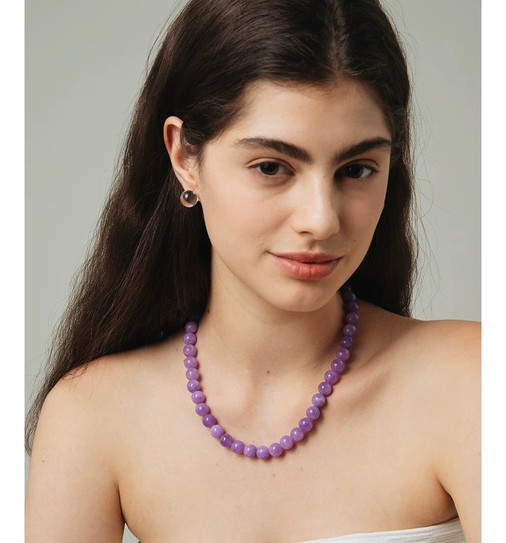 Amethyst Bliss: Sweet Grape Wine Necklace