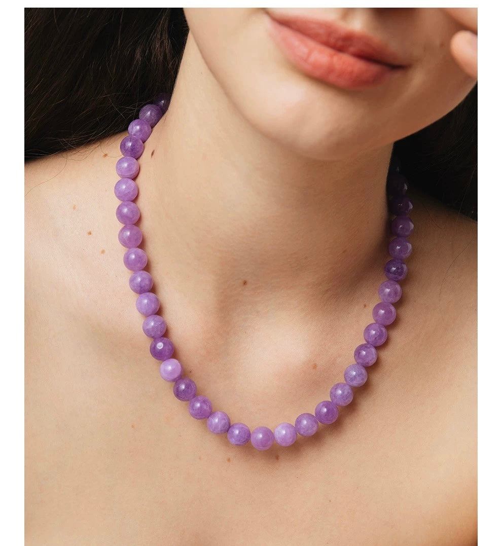 Amethyst Bliss: Sweet Grape Wine Necklace