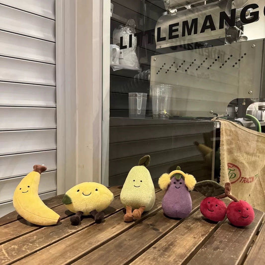 Cute Vegetable Eggplant/Banana/Pear/Lemon/Cherry Bag Charm
