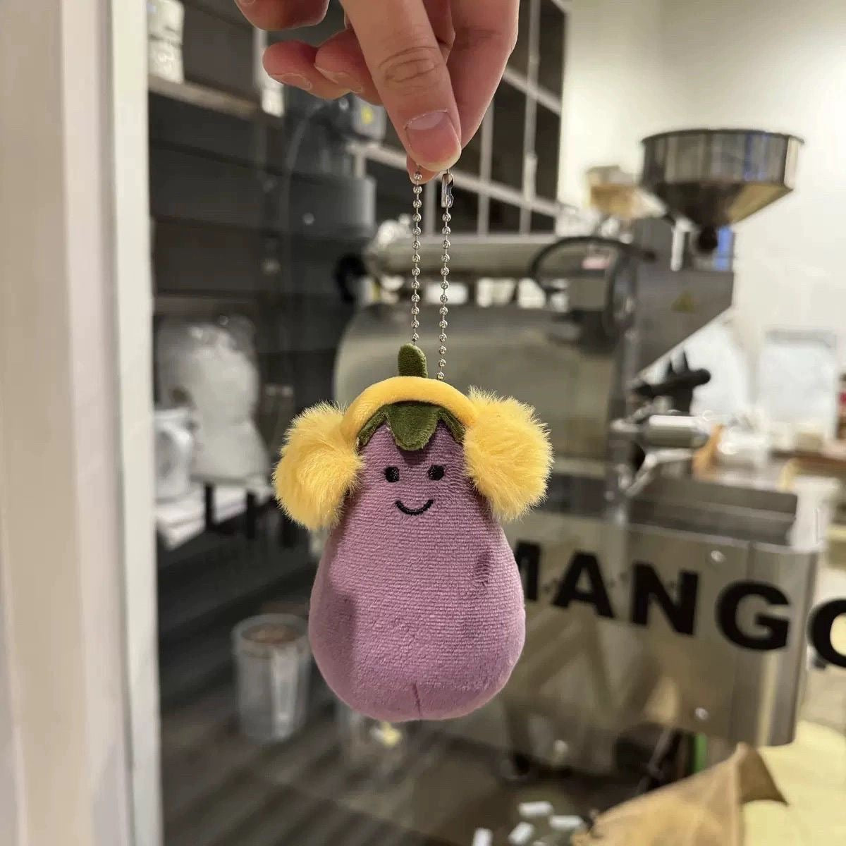 Cute Vegetable Eggplant/Banana/Pear/Lemon/Cherry Bag Charm