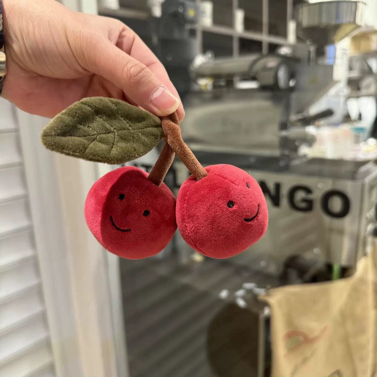Cute Vegetable Eggplant/Banana/Pear/Lemon/Cherry Bag Charm
