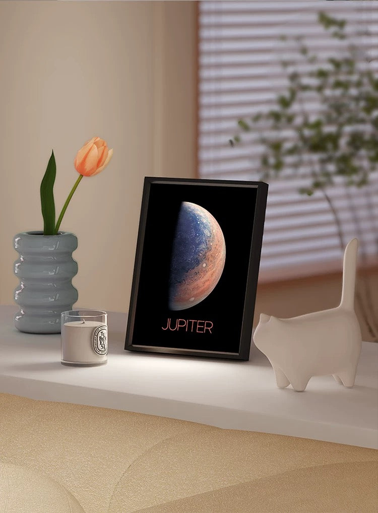 「3-in-1 Luminous Melody」Singing Wall Art Light: Night Light, Speaker & Decorative Painting