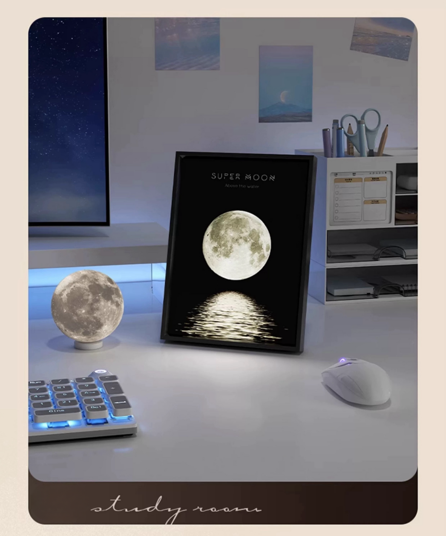 「3-in-1 Luminous Melody」Singing Wall Art Light: Night Light, Speaker & Decorative Painting