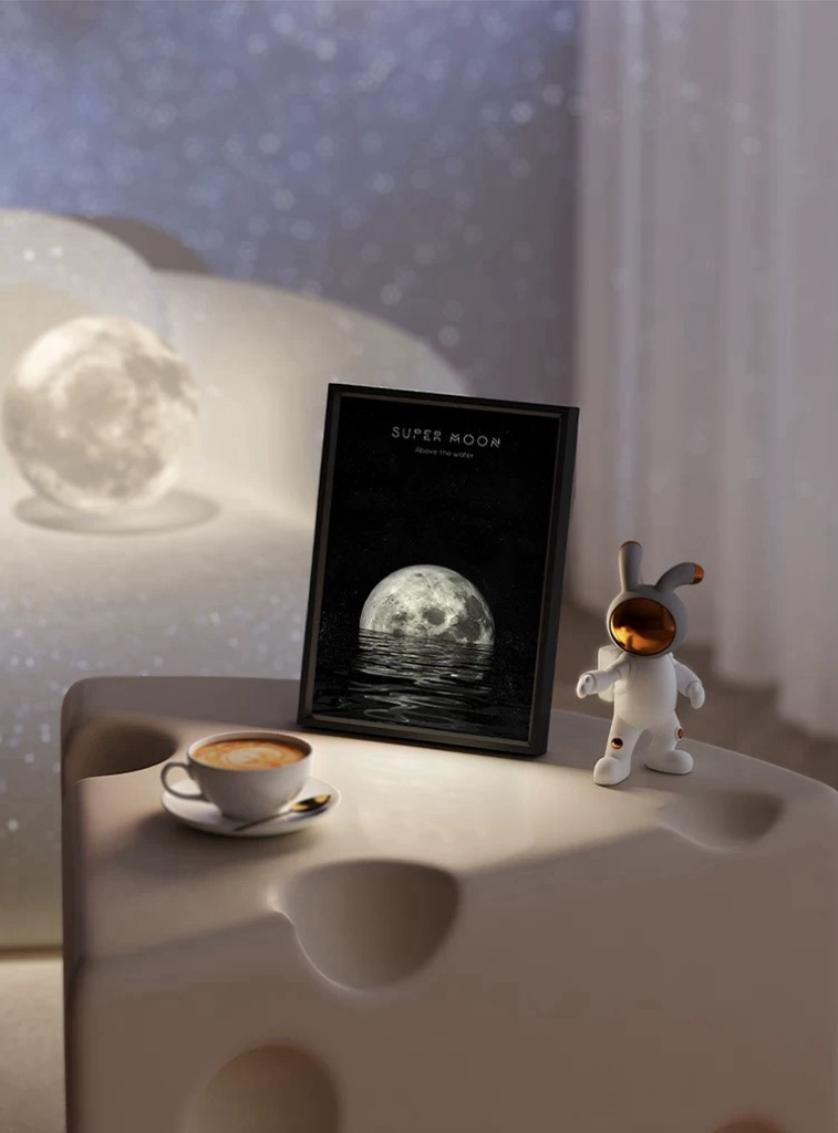 「3-in-1 Luminous Melody」Singing Wall Art Light: Night Light, Speaker & Decorative Painting