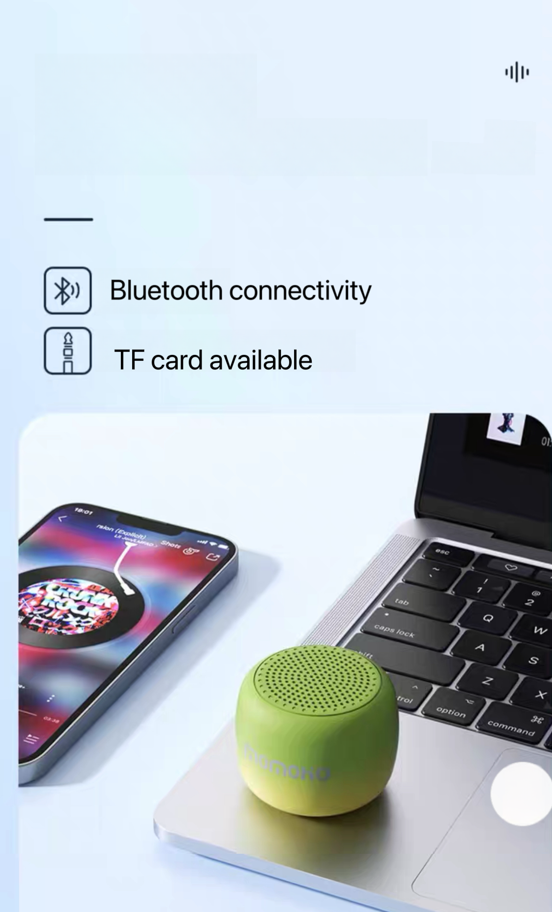 Mini Portable Gradient Color Card-In Speaker: Style Meets Sound
