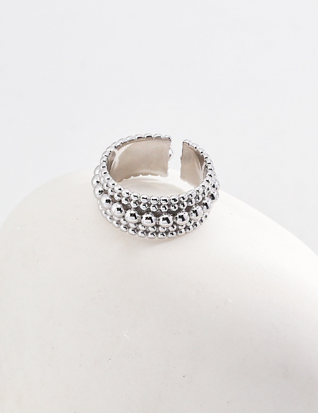 Timeless Twist: Intricate Carved Vintage Silver Ring