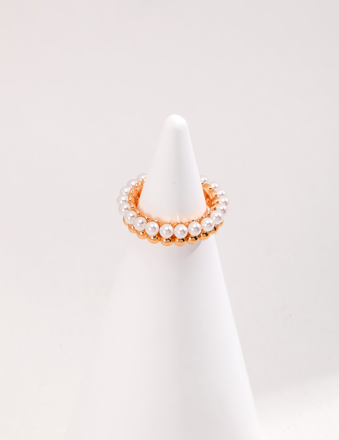 Pearl Harmony Adjustable Silver & Pearl Fusion Ring