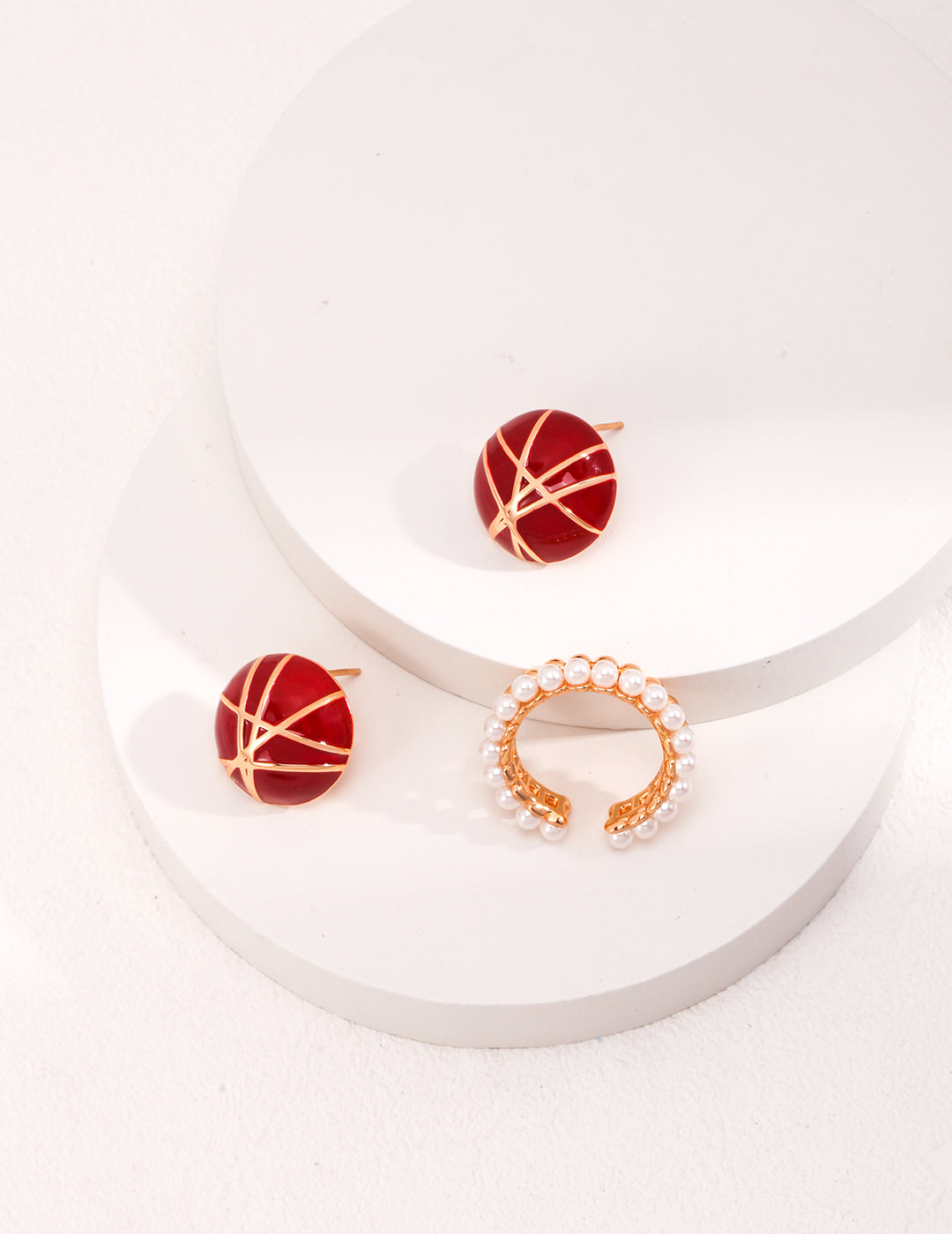 Pearl Harmony Adjustable Silver & Pearl Fusion Ring