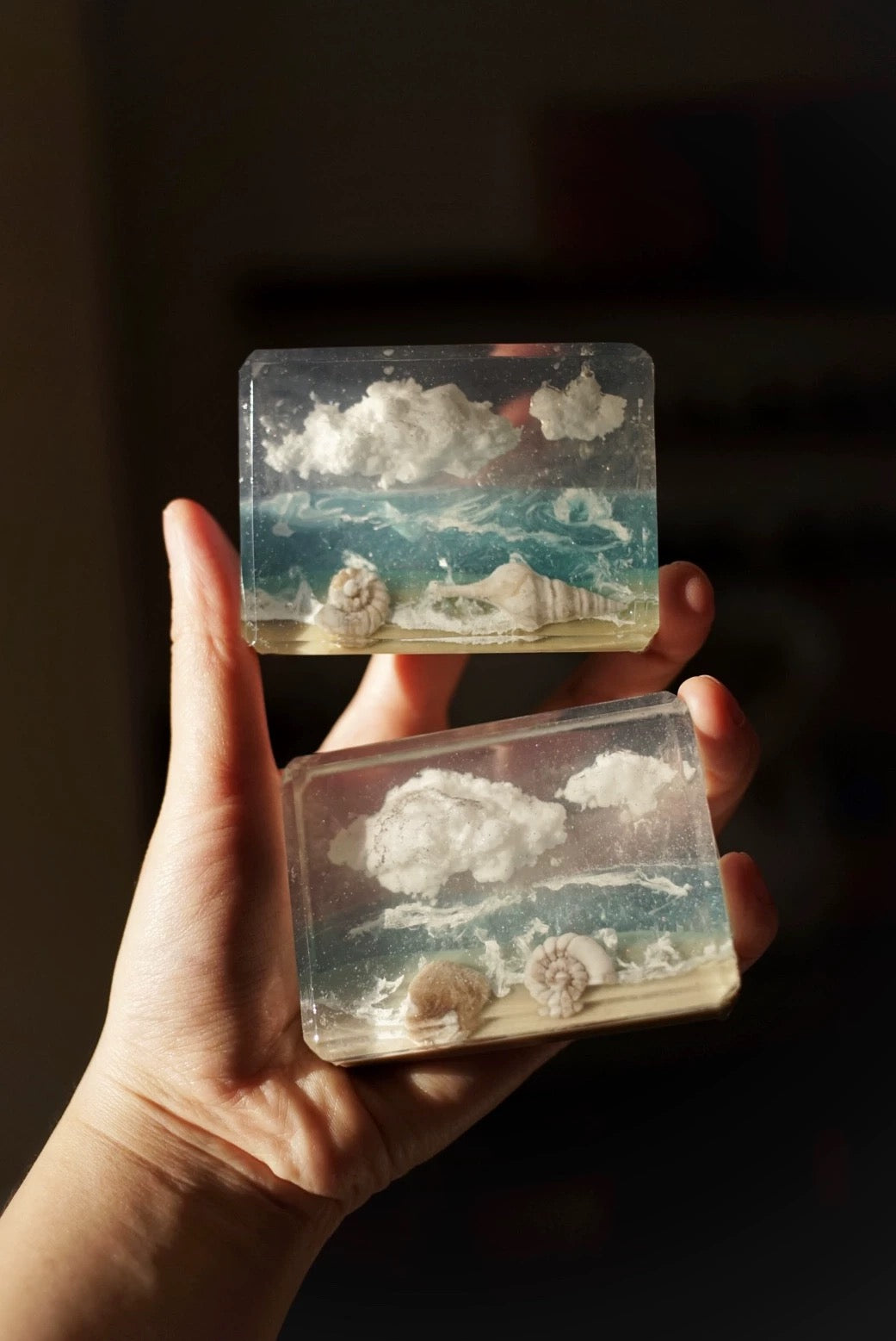 Blue Vacation: Sky, Sea, and Sand Handmade Soap Gift