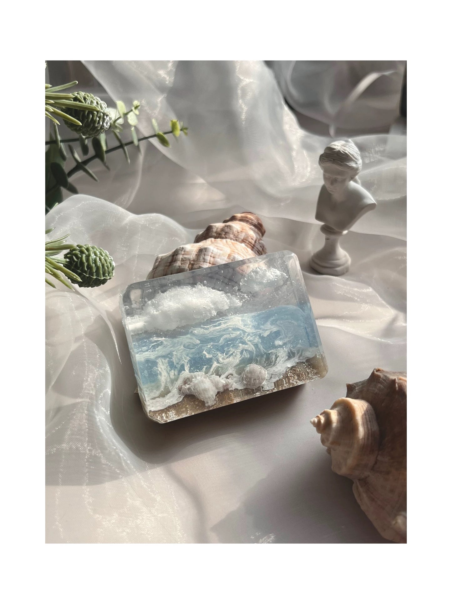 Blue Vacation: Sky, Sea, and Sand Handmade Soap Gift