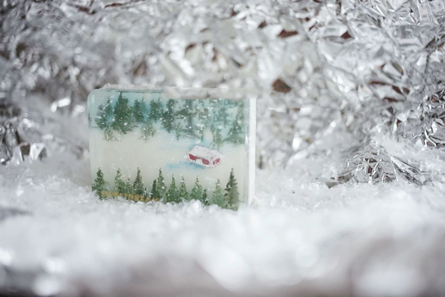 Winter Forest Wonder: Handmade Aromatic Soap Gift (Gift box and greeting card service for free)