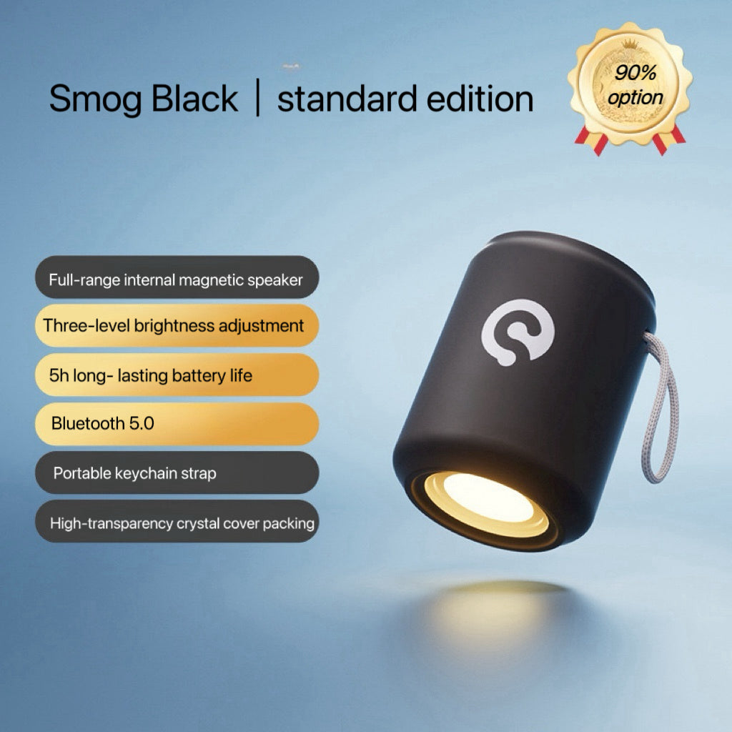 Capsule MINI Speaker & Flashlight - Portable 2-in-1 Music Capsule with Keychain Design