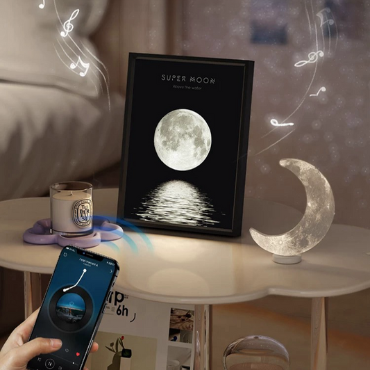 「3-in-1 Luminous Melody」Singing Wall Art Light: Night Light, Speaker & Decorative Painting