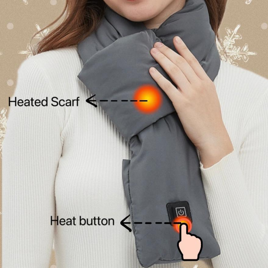 Lightweight & Cozy Heated Scarf - Graphene Technology, Fast Heating, Multi-Purpose Warmth