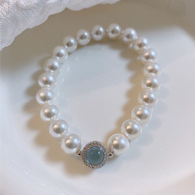 Deep Sea Mother-of-Pearl and Pearl Bracelet