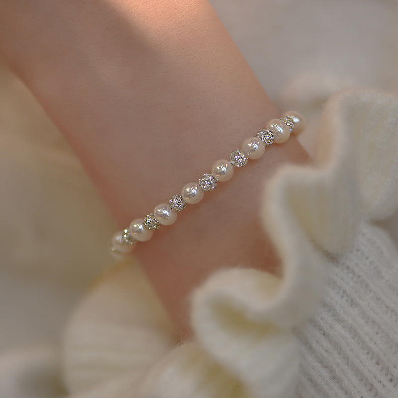 Celestial Charm Dazzling Star Pearl Bracelet