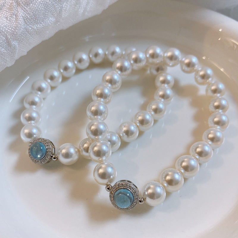 Deep Sea Mother-of-Pearl and Pearl Bracelet