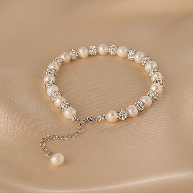 Celestial Charm Dazzling Star Pearl Bracelet