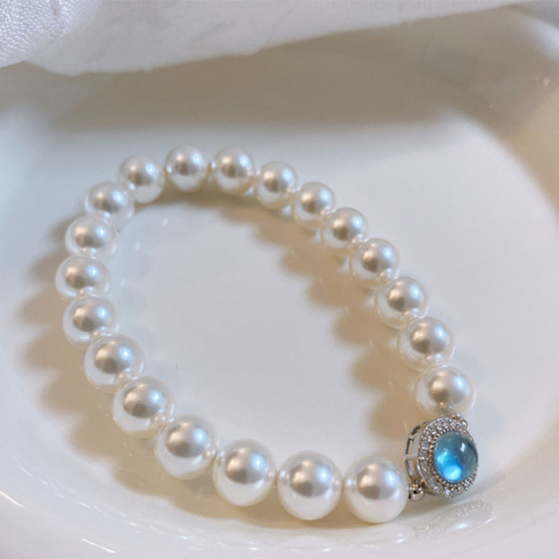 Deep Sea Mother-of-Pearl and Pearl Bracelet