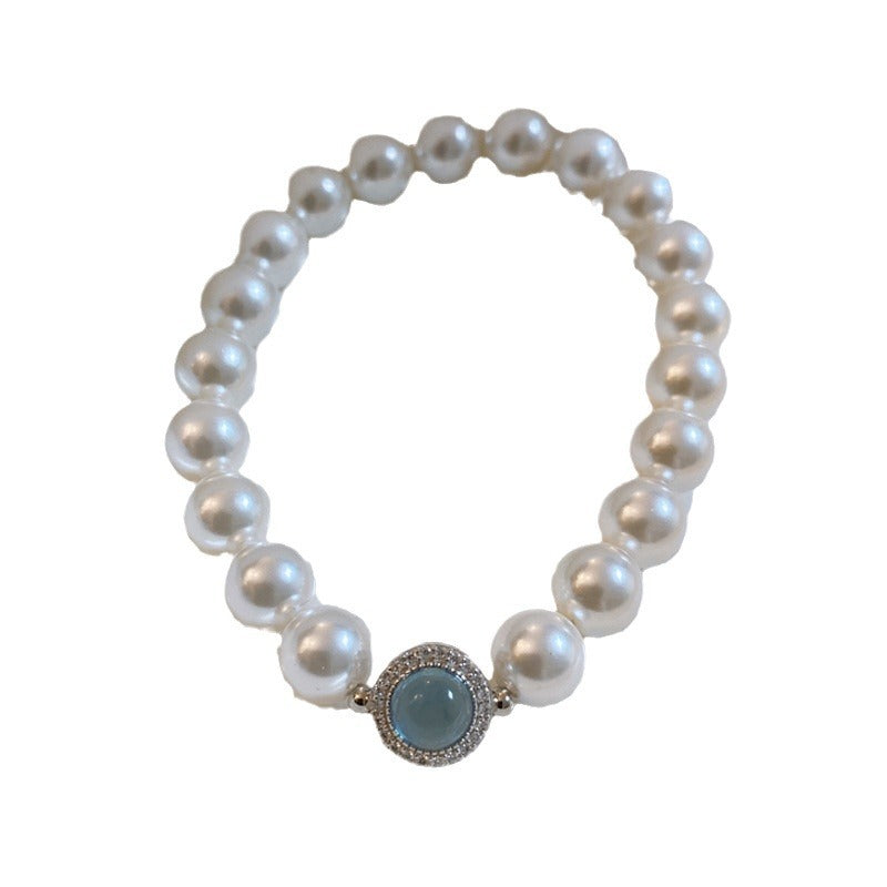 Deep Sea Mother-of-Pearl and Pearl Bracelet