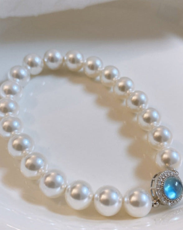 Deep Sea Mother-of-Pearl and Pearl Bracelet